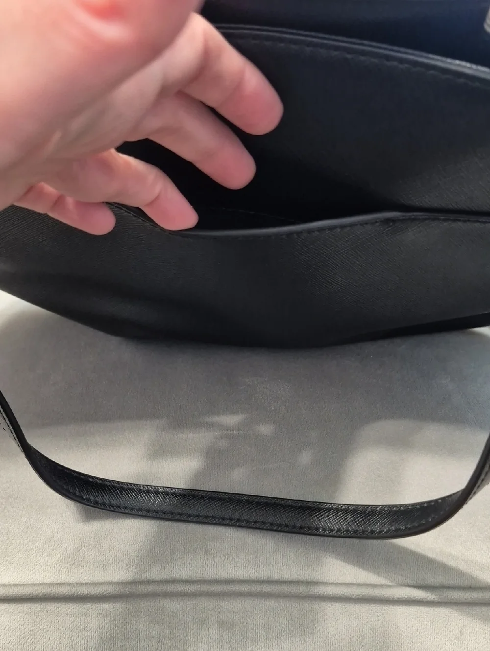 KATE SPADE Staci Large Black Leather Laptop Tote Bag - Picture 7 of 13